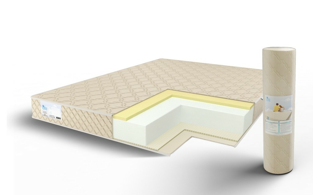 

Матрас Comfort Line Memory-Latex Eco Roll Slim 165х190, Бежевый;белый;серый;серебристый, Memory-Latex Eco Roll Slim