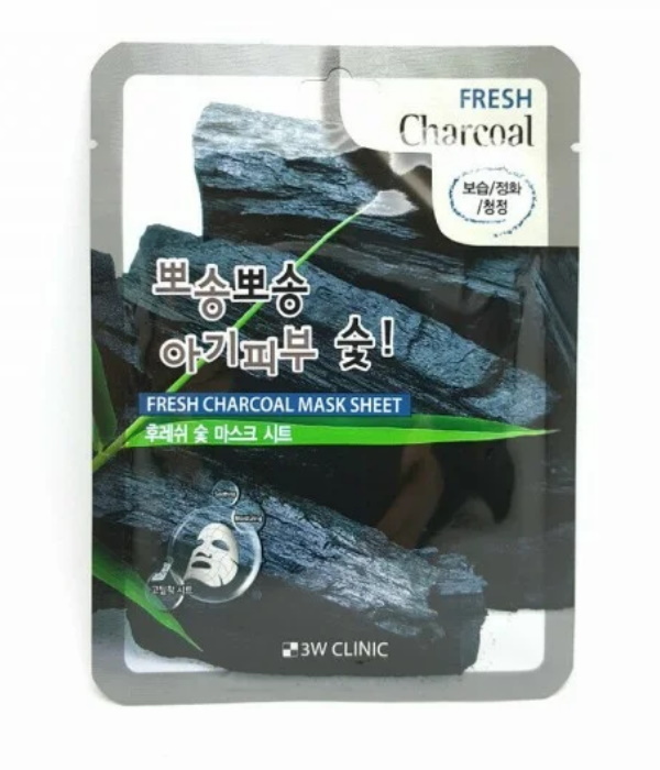 Маска для лица 3W Clinic Fresh Charcoal Mask Sheet 23 мл pqwt tc500 max 500m depth fresh result water finder water detector water detection device
