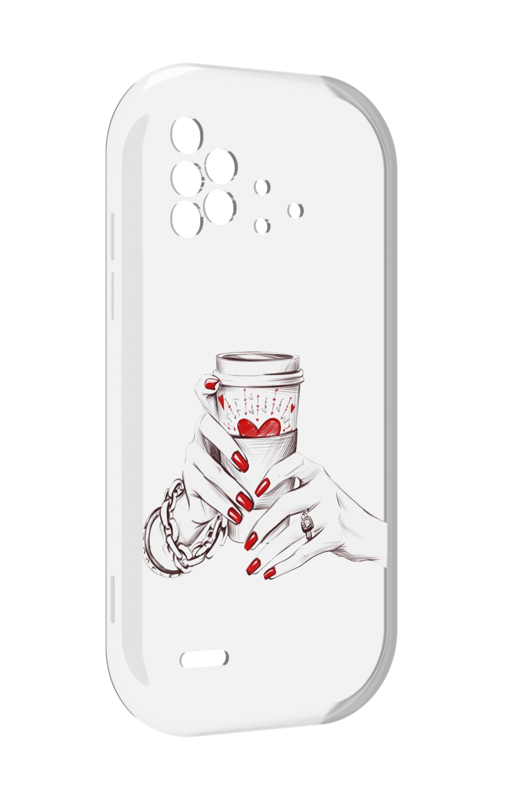 

Чехол MyPads Любовный-стакан для UMIDIGI Bison X10 / X10 Pro, Прозрачный, Tocco