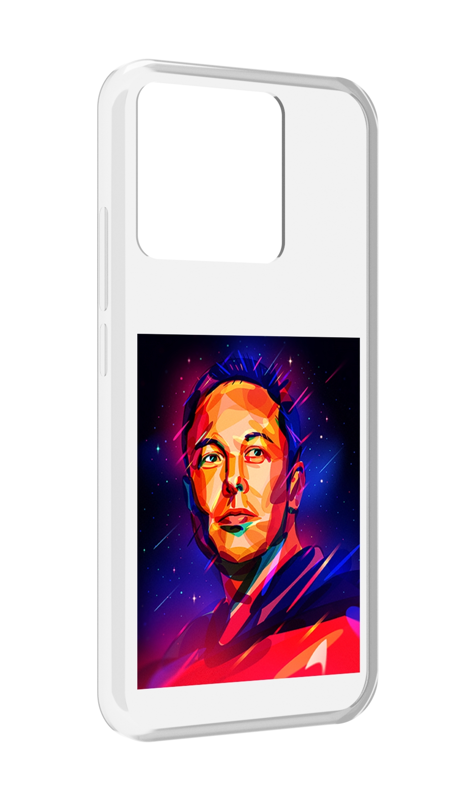 

Чехол MyPads Tocco для Xiaomi Redmi 10A Илон-Маск, Прозрачный, Tocco