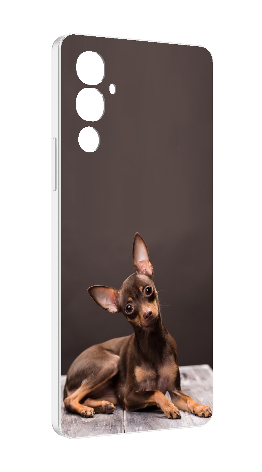 

Чехол MyPads тои терьер для Tecno Pova 4, Прозрачный, Tocco