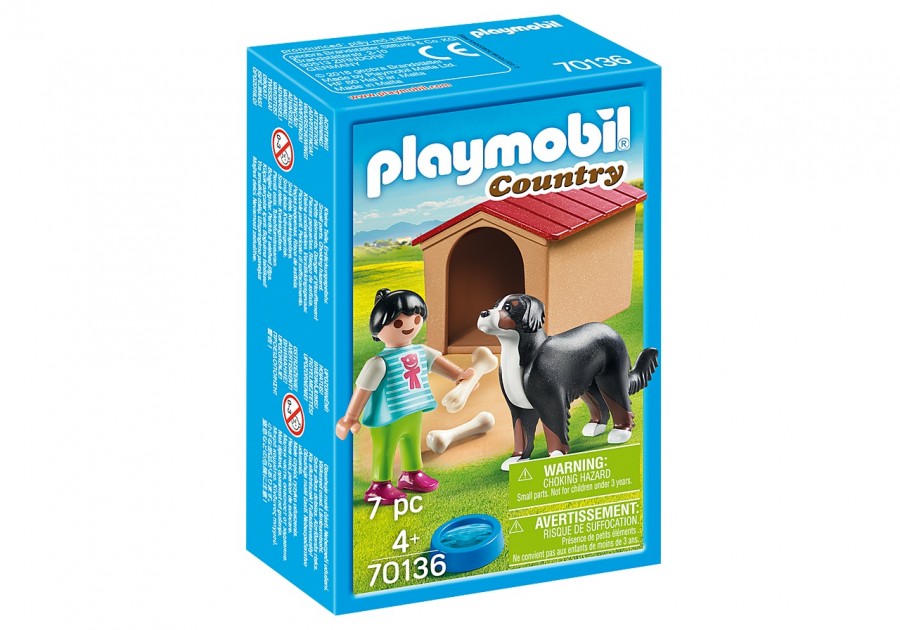 

Конструктор Playmobil Собака с конурой 70136, Ферма