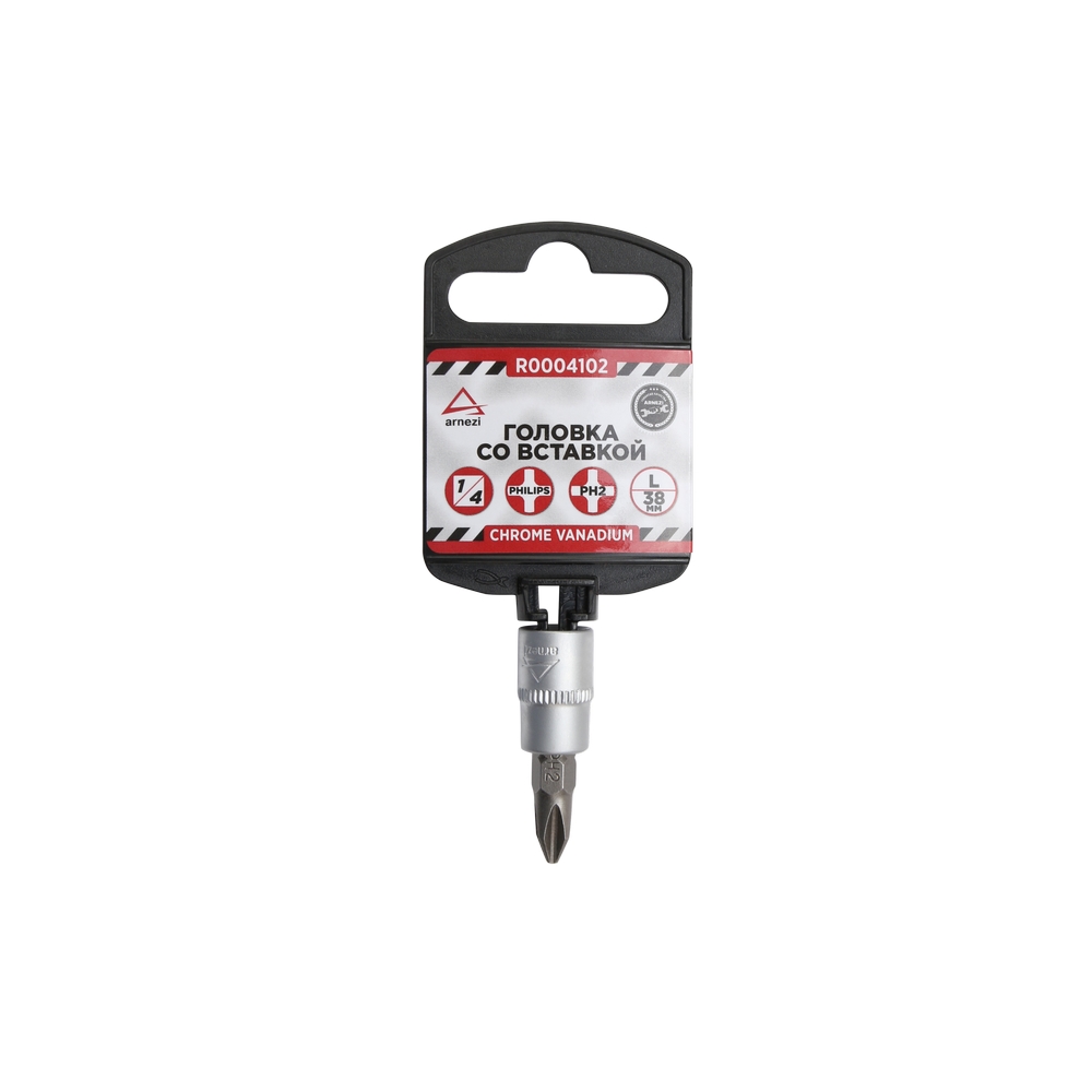 

Головка 1/4" со вставкой PH2 L=38, на холдере