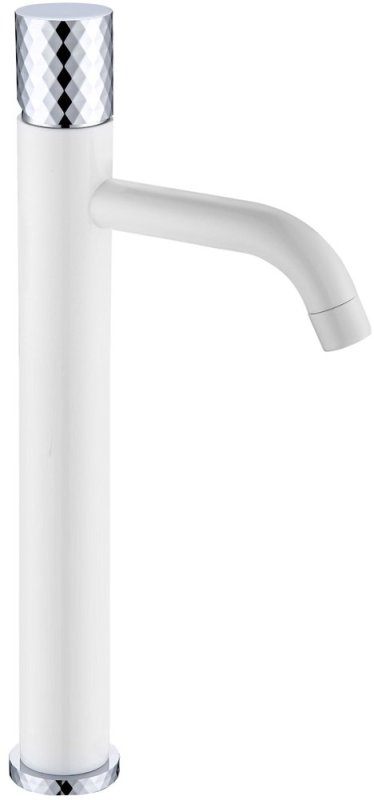 

Смеситель для раковины Boheme Stick 122-WCR white diamond chrome