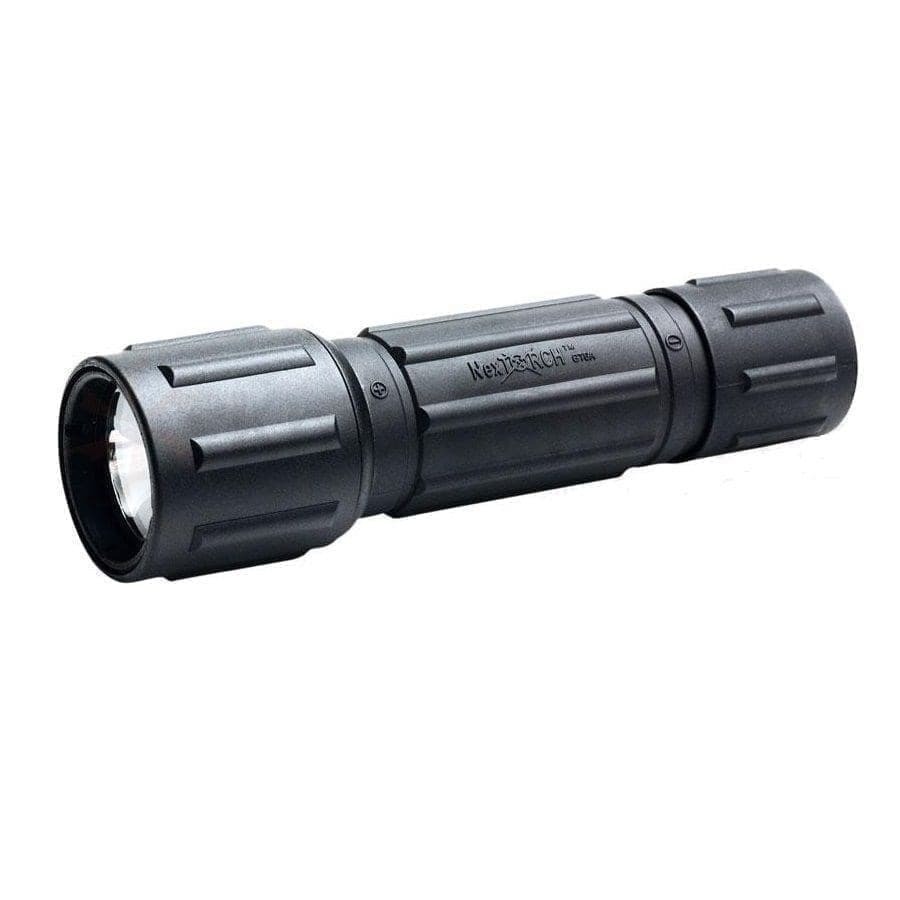 

Фонарь Nextorch светодиодный 3W LED / 35 люмен / 2 x CR123A / прорезиненный корпус, Черный, 3W LED