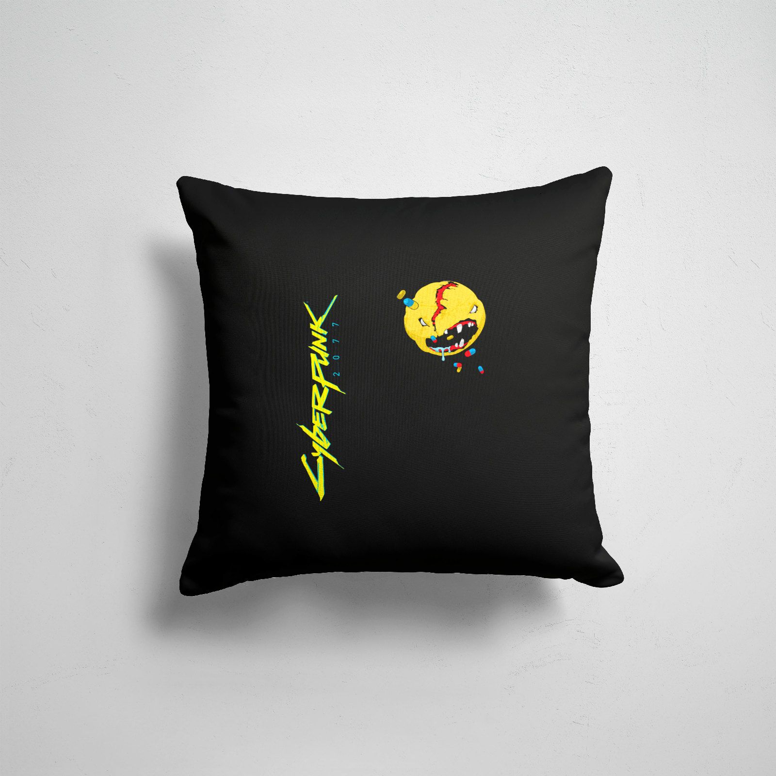 

Подушка декоративная 45х45см Геймерам Cyberpunk 2077 V s favorite T shirt, Разноцветный