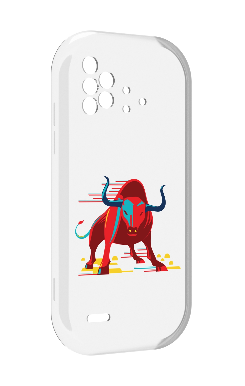 

Чехол MyPads Красный-бык для UMIDIGI Bison X10 / X10 Pro, Прозрачный, Tocco