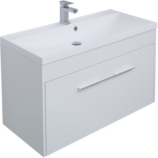 

Тумба для комплекта Aquanet Августа 100 белая, Белый