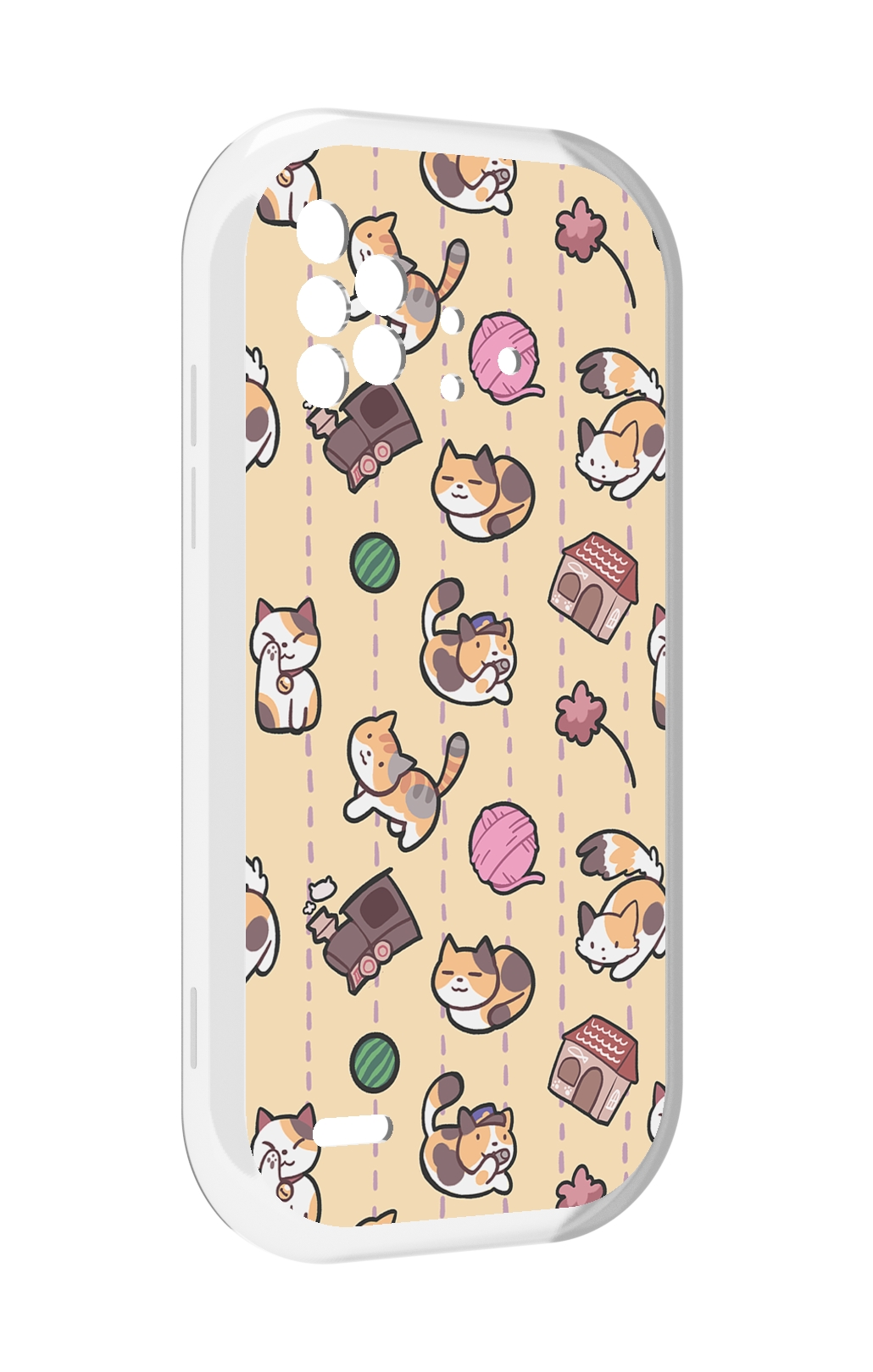 

Чехол MyPads Котики-клубочки для UMIDIGI Bison X10 / X10 Pro, Прозрачный, Tocco