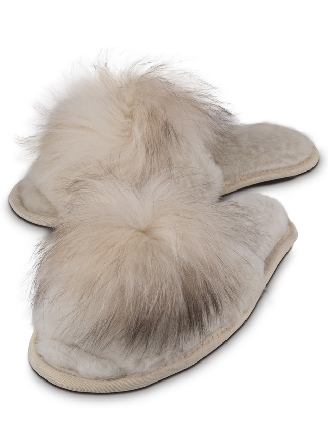 

Тапочки женские Mouton Home Collection ТЖМО серые 39 RU, ТЖМО