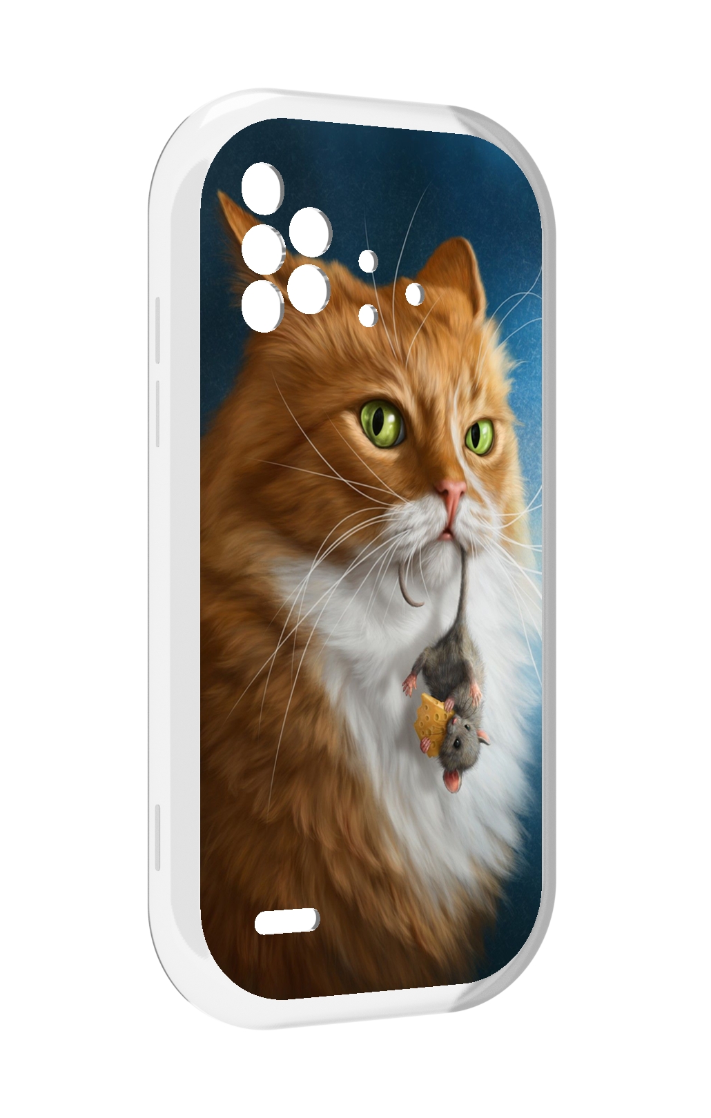 

Чехол MyPads Кот-и-мышь для UMIDIGI Bison X10 / X10 Pro, Прозрачный, Tocco
