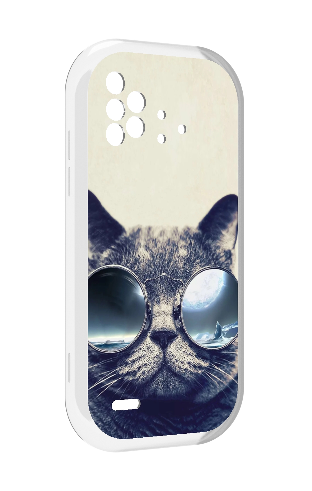 

Чехол MyPads Кот-в-очках-2 для UMIDIGI Bison X10 / X10 Pro, Прозрачный, Tocco