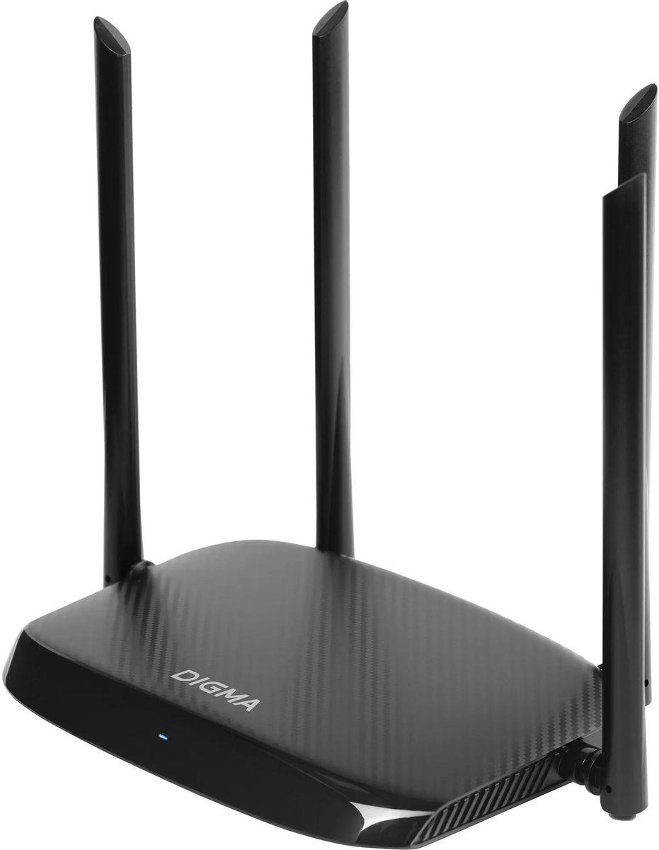

Wi-Fi роутер Digma DWR-AC1201, AC1200, черный