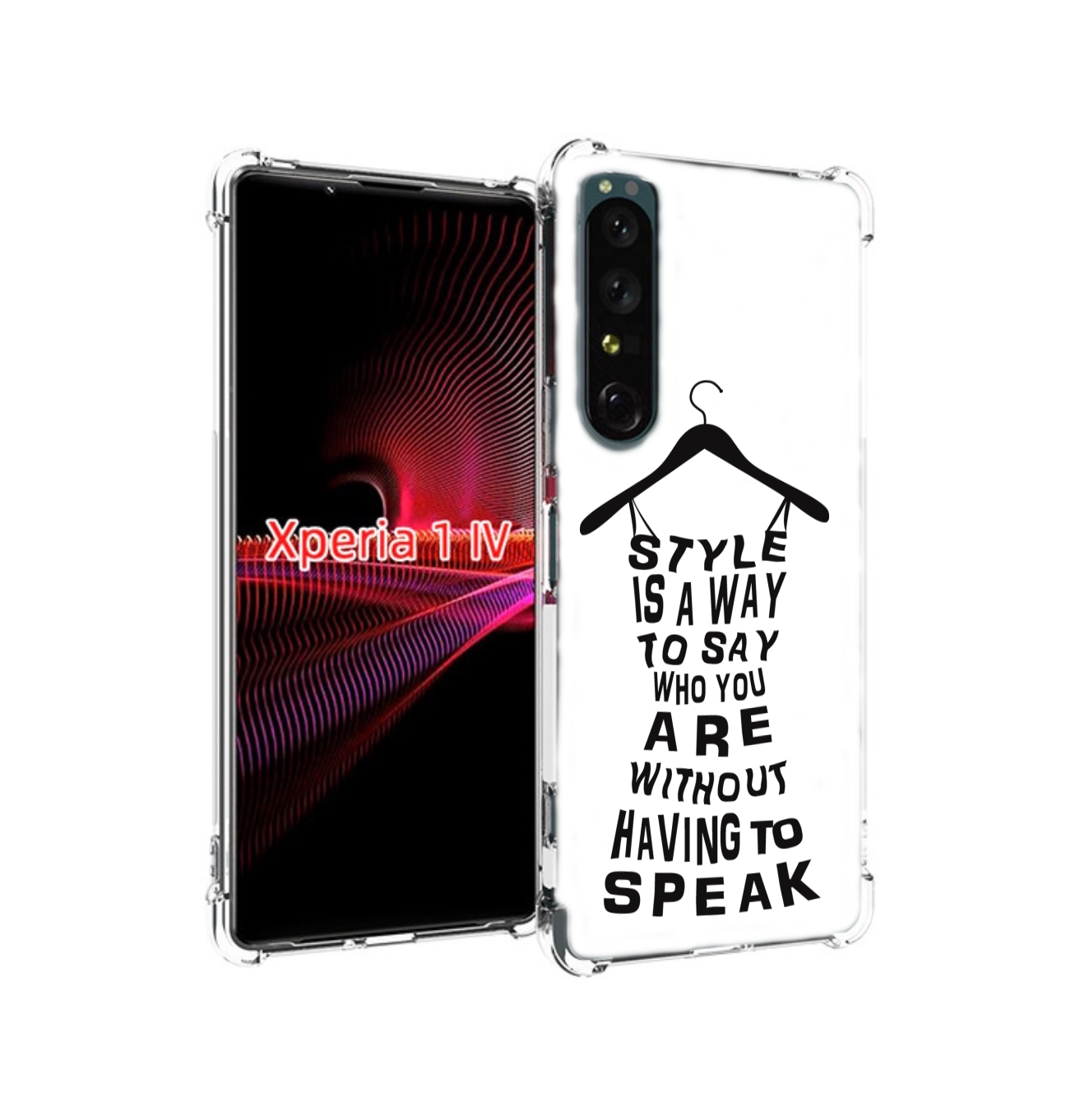 

Чехол накладка MyPads Сарафан-из-слов для Sony Xperia 1 IV, Прозрачный, Tocco