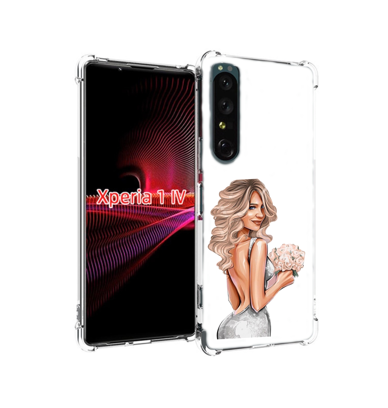 

Чехол накладка MyPads Роскошное-платье женский для Sony Xperia 1 IV, Прозрачный, Tocco