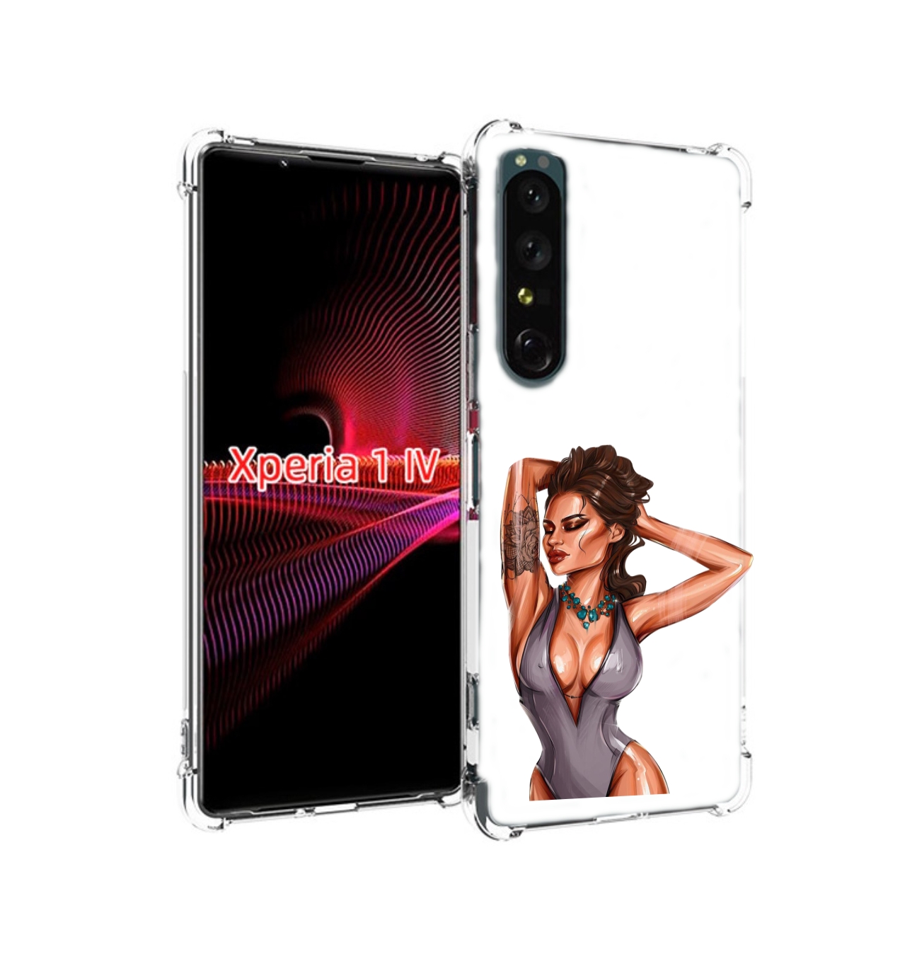 

Чехол накладка MyPads Роскошная-девушка женский для Sony Xperia 1 IV, Прозрачный, Tocco