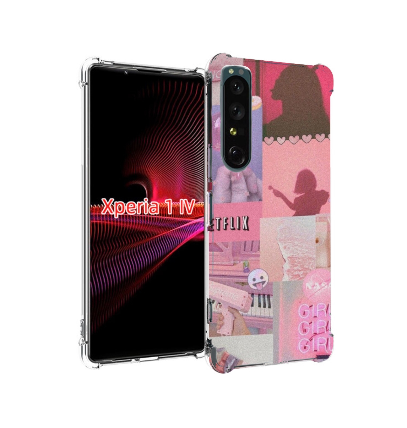 

Чехол накладка MyPads Розовый-вайб для Sony Xperia 1 IV, Прозрачный, Tocco
