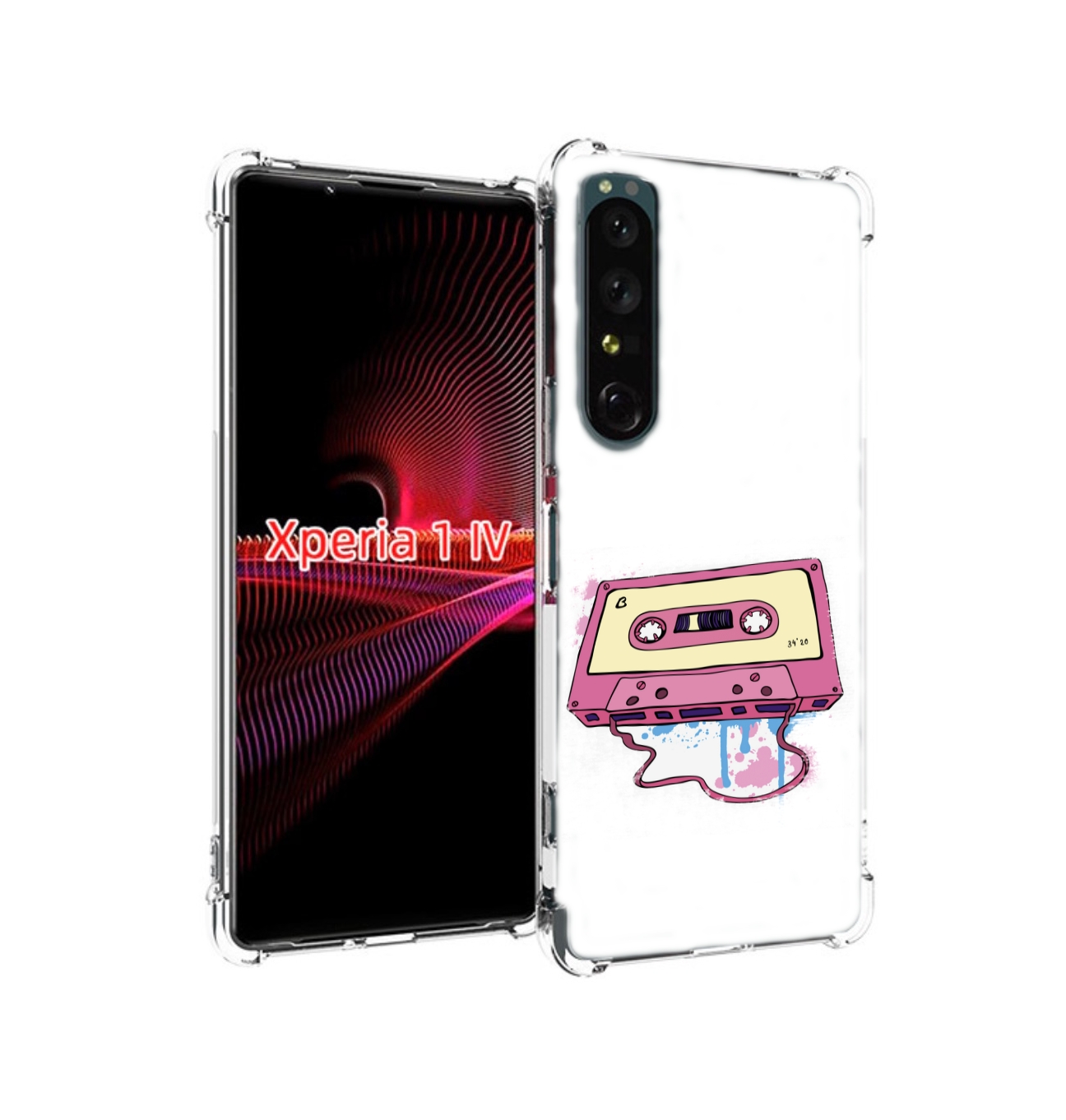 

Чехол накладка MyPads Розовая кассета для Sony Xperia 1 IV, Прозрачный, Tocco