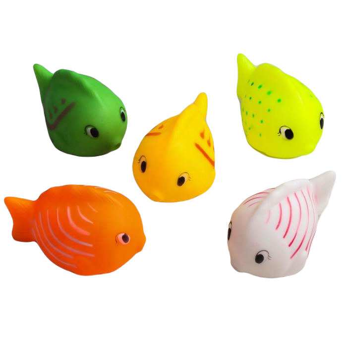 Резиновая игрушка для игры в ванной Крошка Я Чудо-рыбка цвет МИКС 2593756