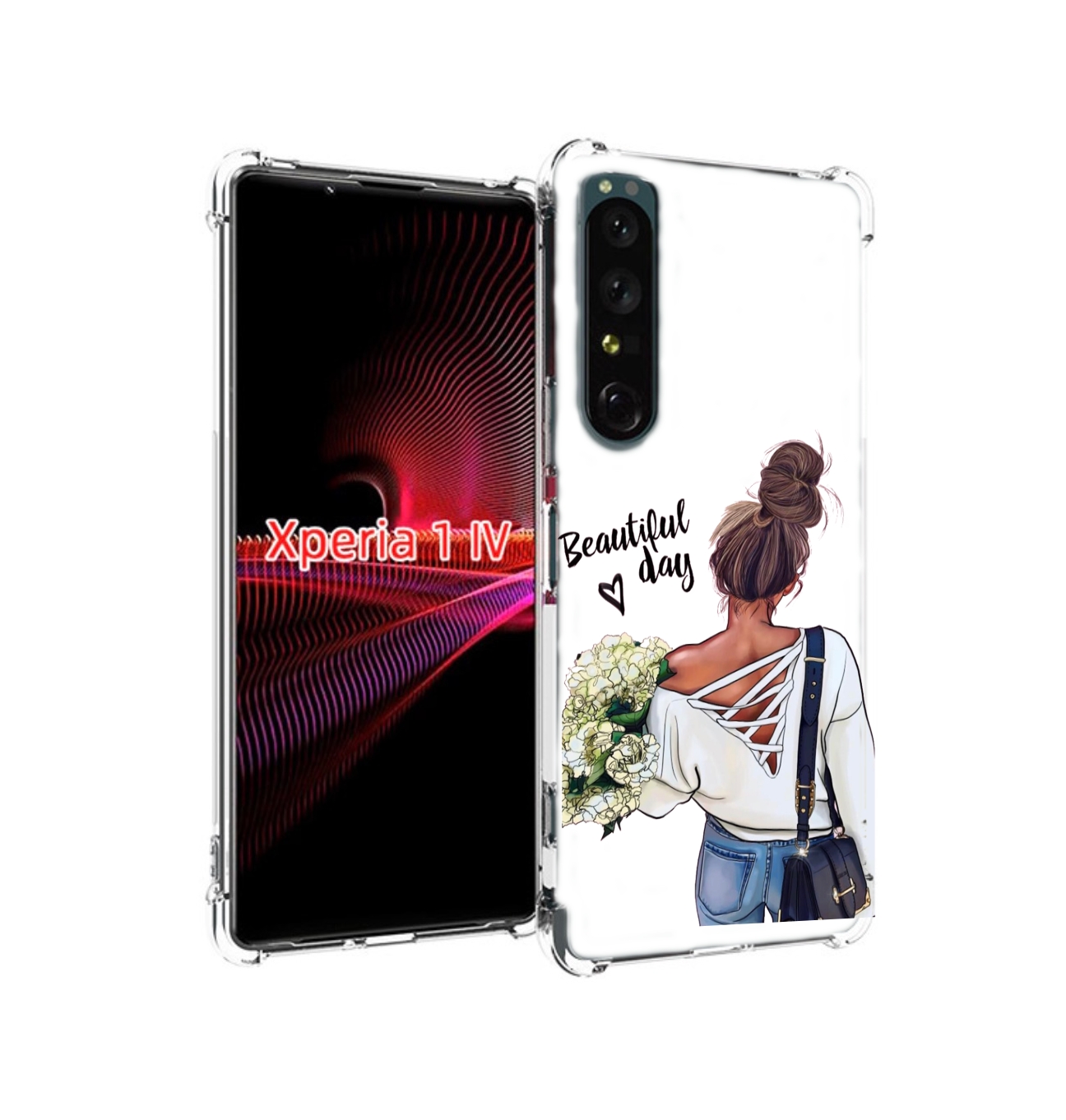 

Чехол накладка MyPads Прекрасный-день для Sony Xperia 1 IV, Прозрачный, Tocco