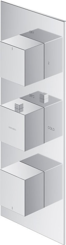 

Термостатический смеситель Omnires Fresh FR7138ROCR для душа, хром