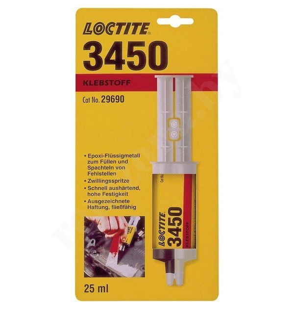 фото Loctite клей loctite 3450: эпоксидный двухкомп. (+отверд.) сталенаполненный клей в шприце