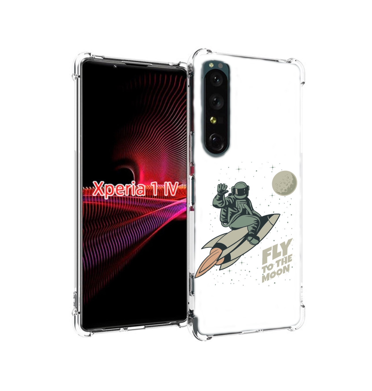 

Чехол накладка MyPads Полет-на-Луну для Sony Xperia 1 IV, Прозрачный, Tocco