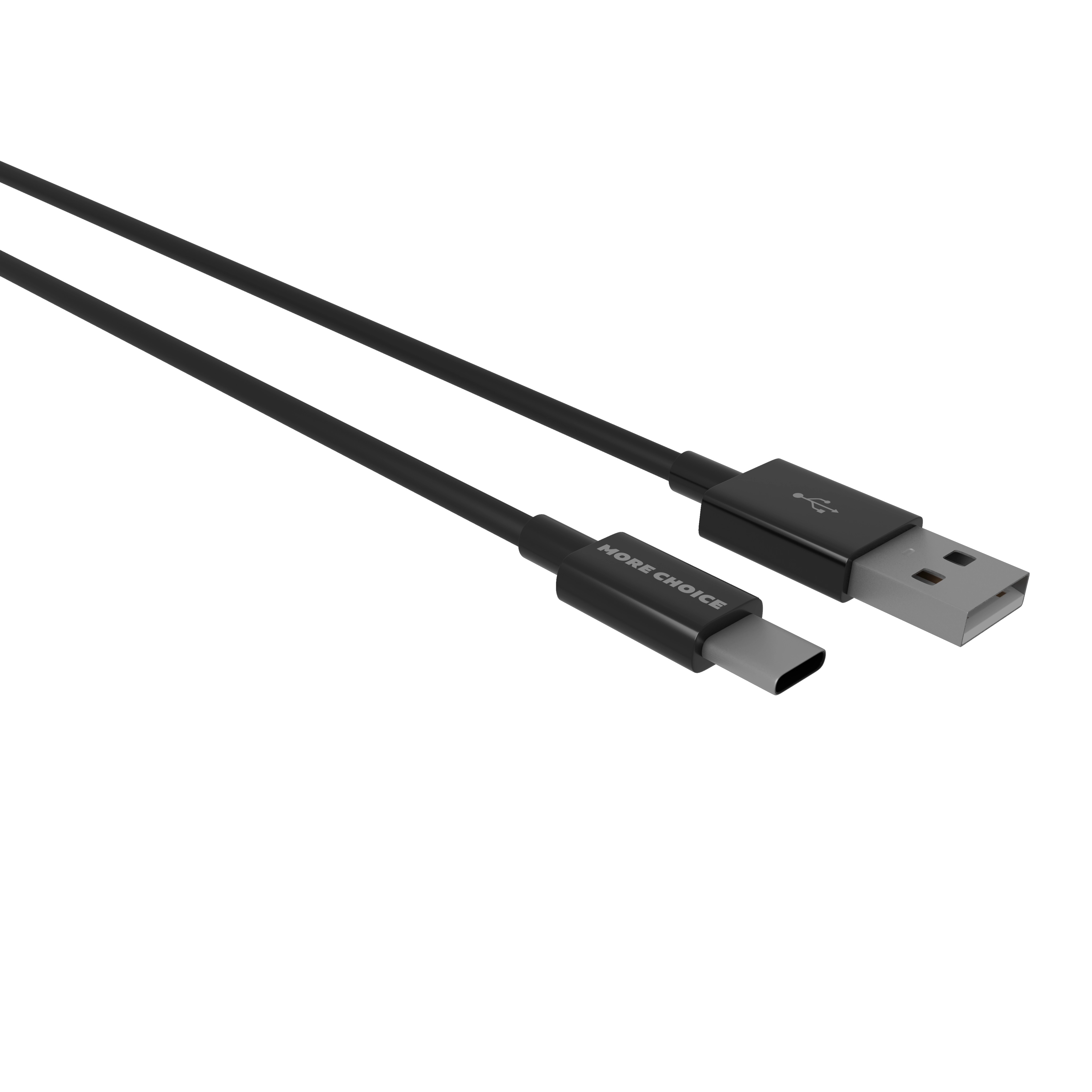 фото Дата-кабель more choice k24a usb 2.1a для type-c tpe 1м black