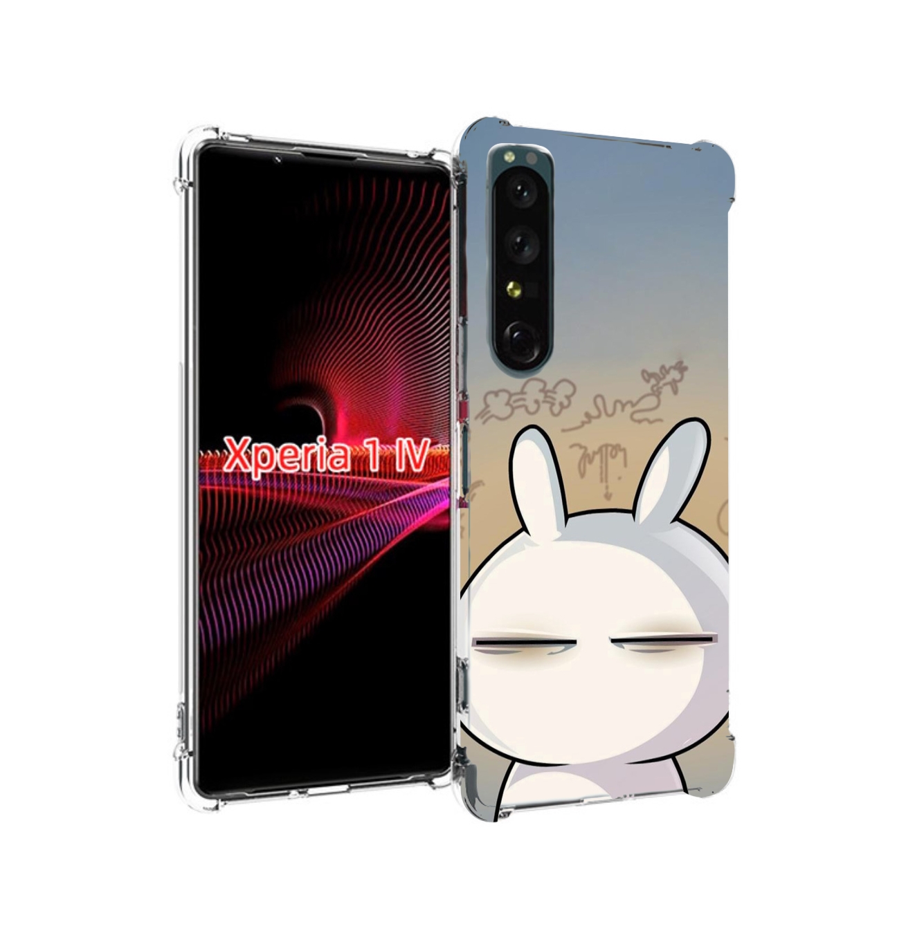 

Чехол накладка MyPads Подозрительный-зайка для Sony Xperia 1 IV, Прозрачный, Tocco
