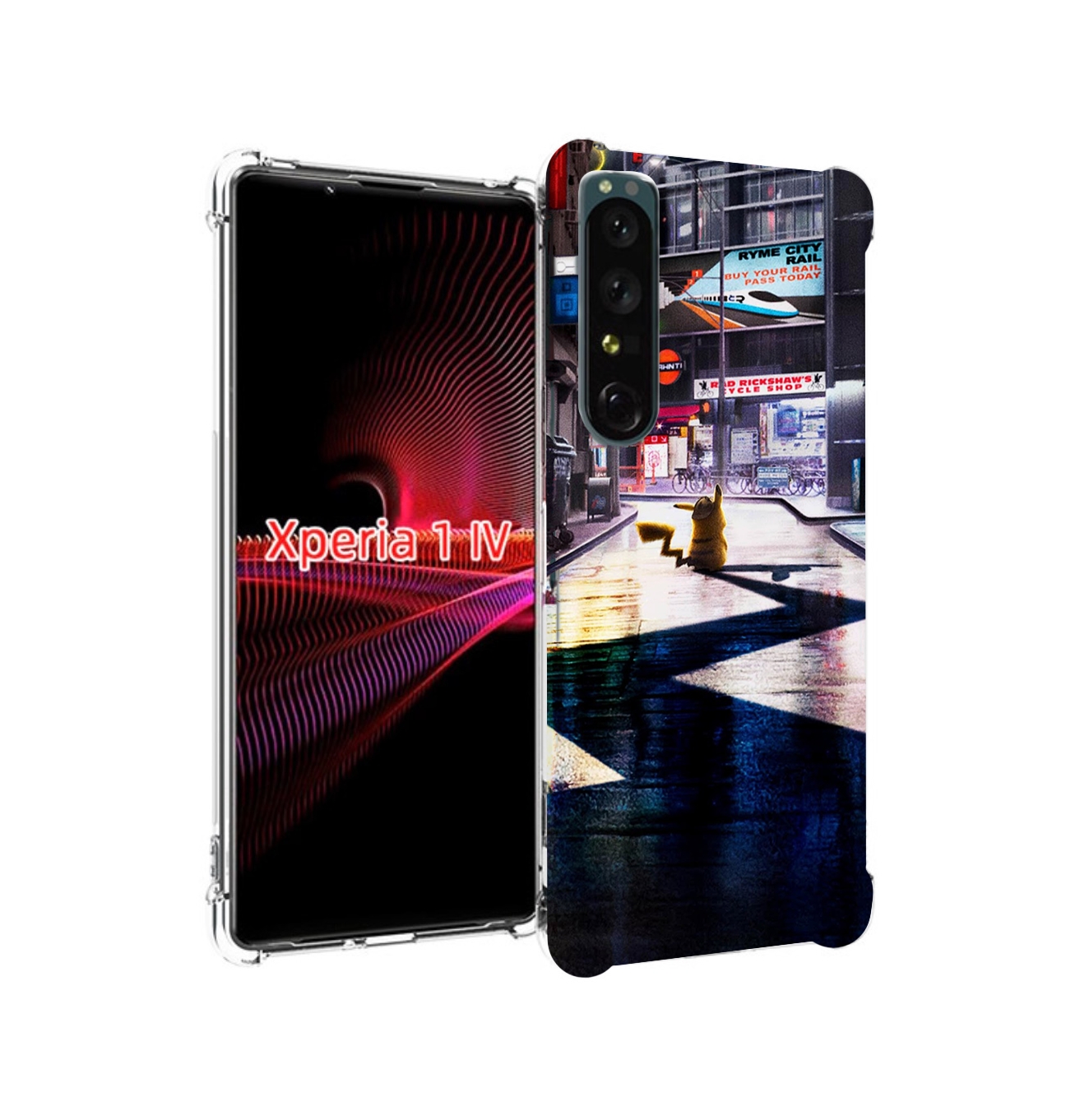 

Чехол накладка MyPads Пикачу-в-городе для Sony Xperia 1 IV, Прозрачный, Tocco