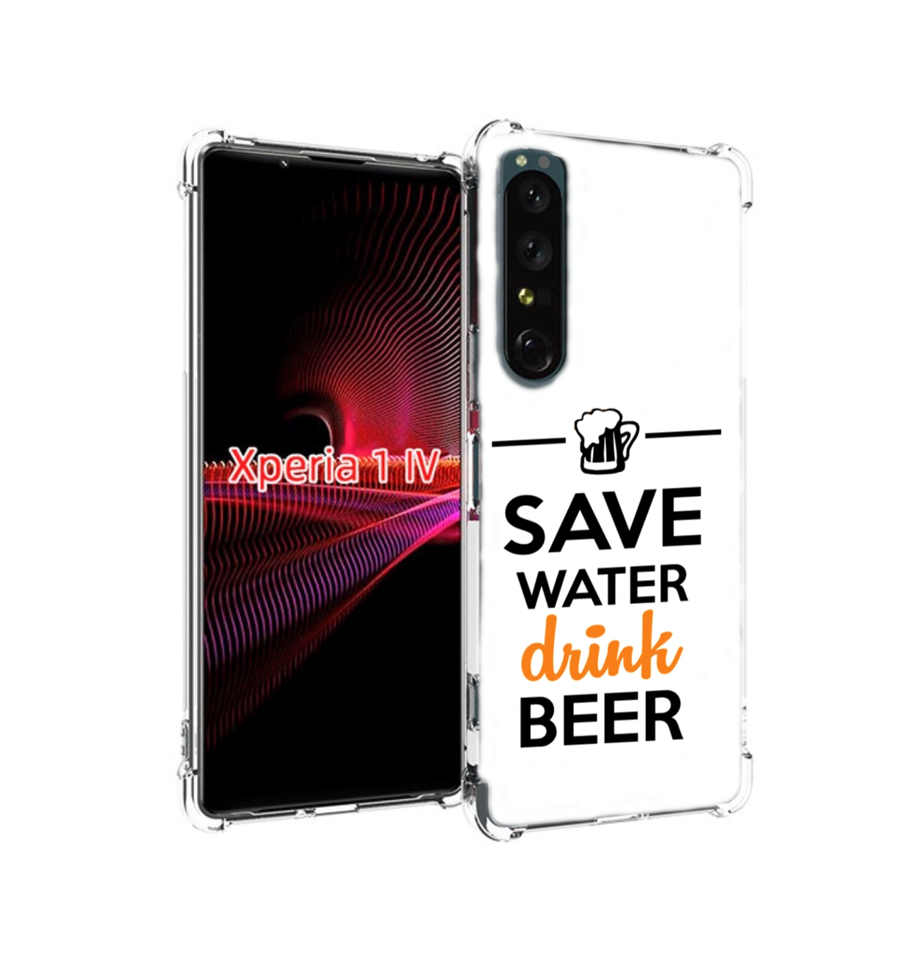 

Чехол накладка MyPads Пей-пиво для Sony Xperia 1 IV, Прозрачный, Tocco