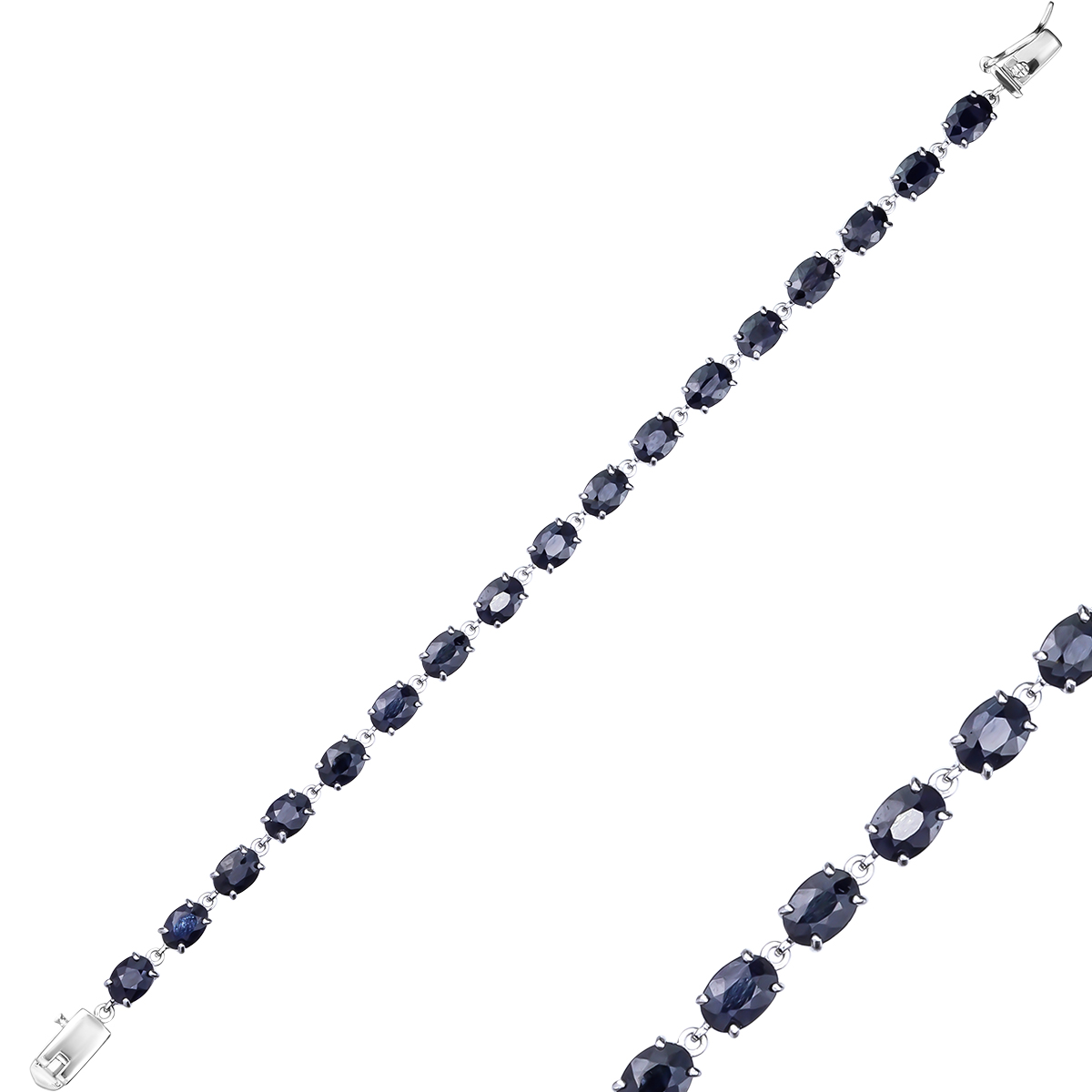 фото Браслет женский balex jewellery 7457830010 из серебра, сапфир, р. 21.5