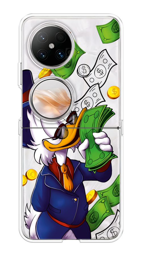 

Чехол на Huawei Pocket 2 "Scrooge McDuck with Money", Синий;зеленый;белый, 6123850-1