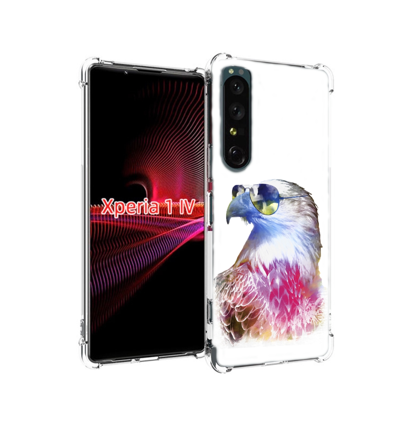 

Чехол накладка MyPads Орел в очках для Sony Xperia 1 IV, Прозрачный, Tocco