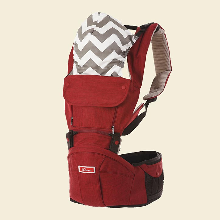 Хипсит-рюкзак Sinbii Premium Hipseat S-Fit Set S508/красный хипсит sinbii special pocket с карманом и сумкой 3718 double set красный с коричневым