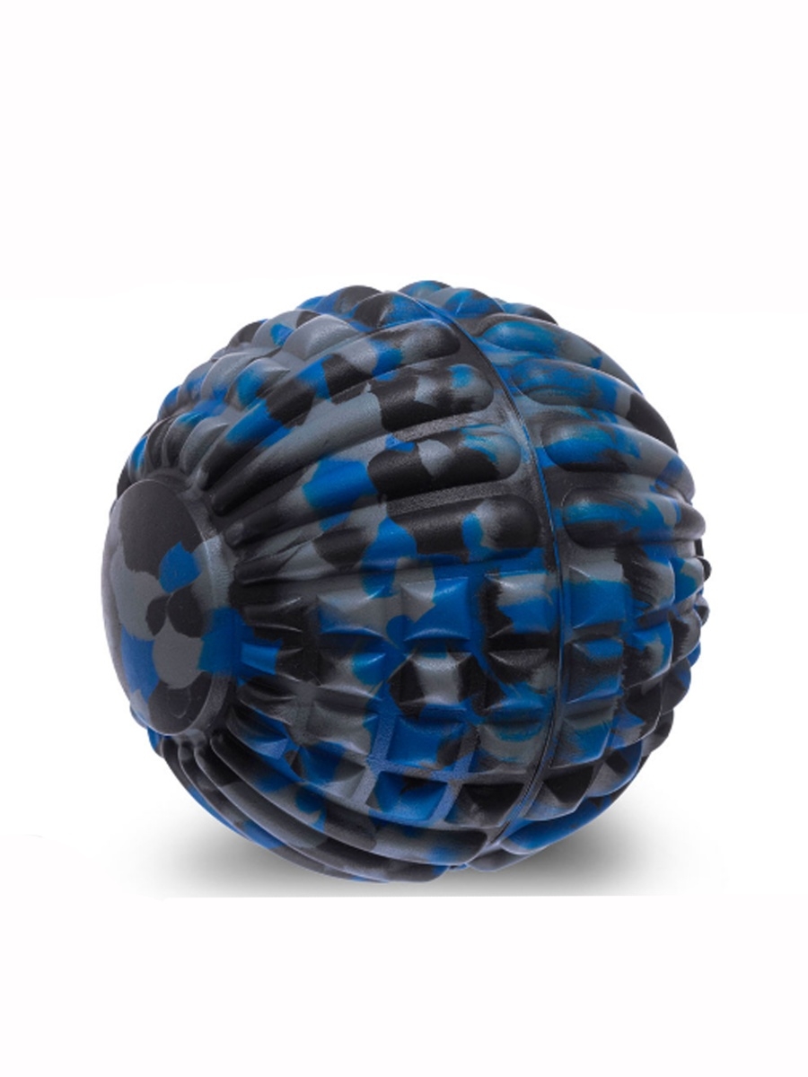 Мяч массажный :МО-15см / черно_синий