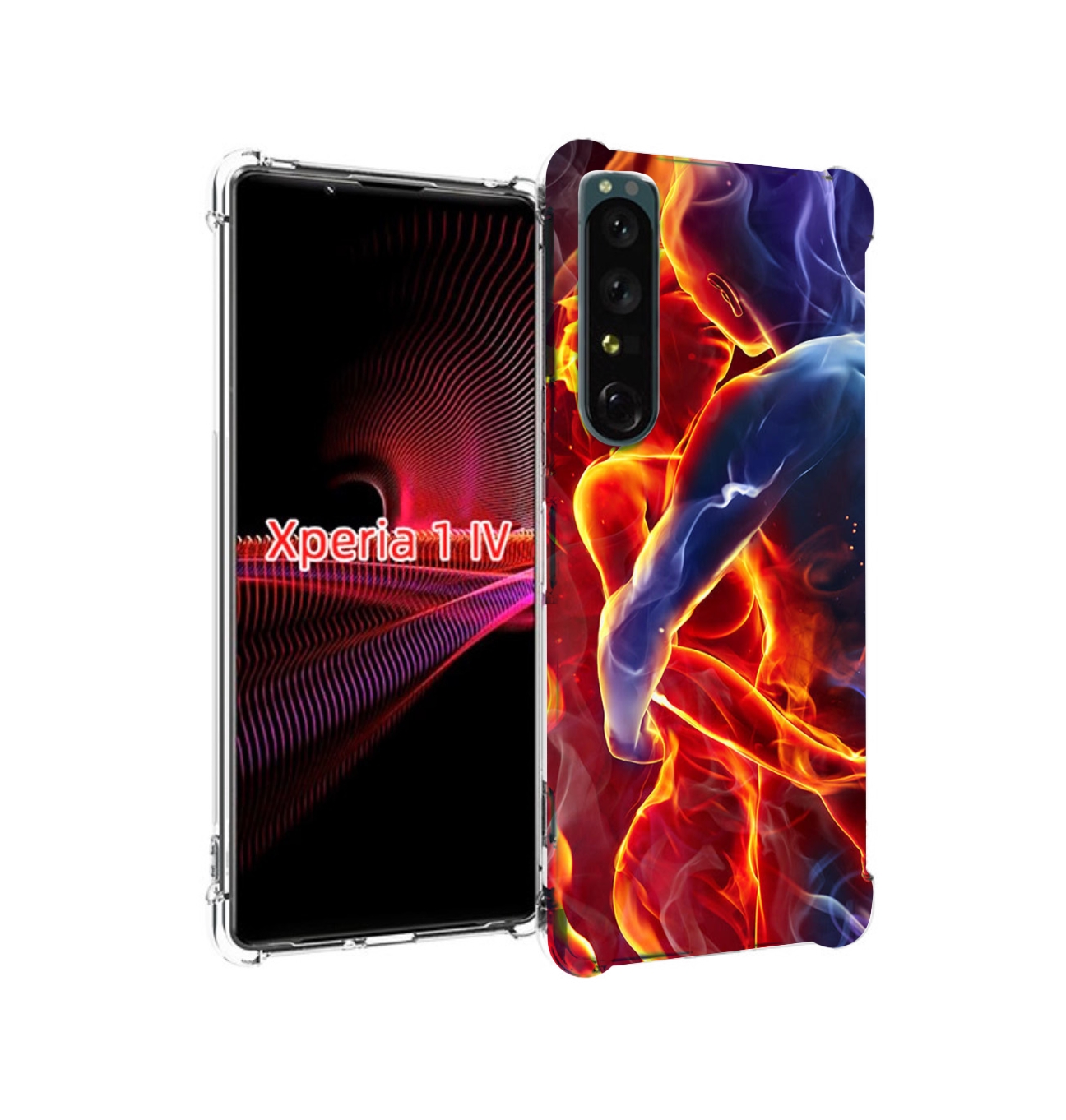 

Чехол накладка MyPads Огонь-вода для Sony Xperia 1 IV, Прозрачный, Tocco