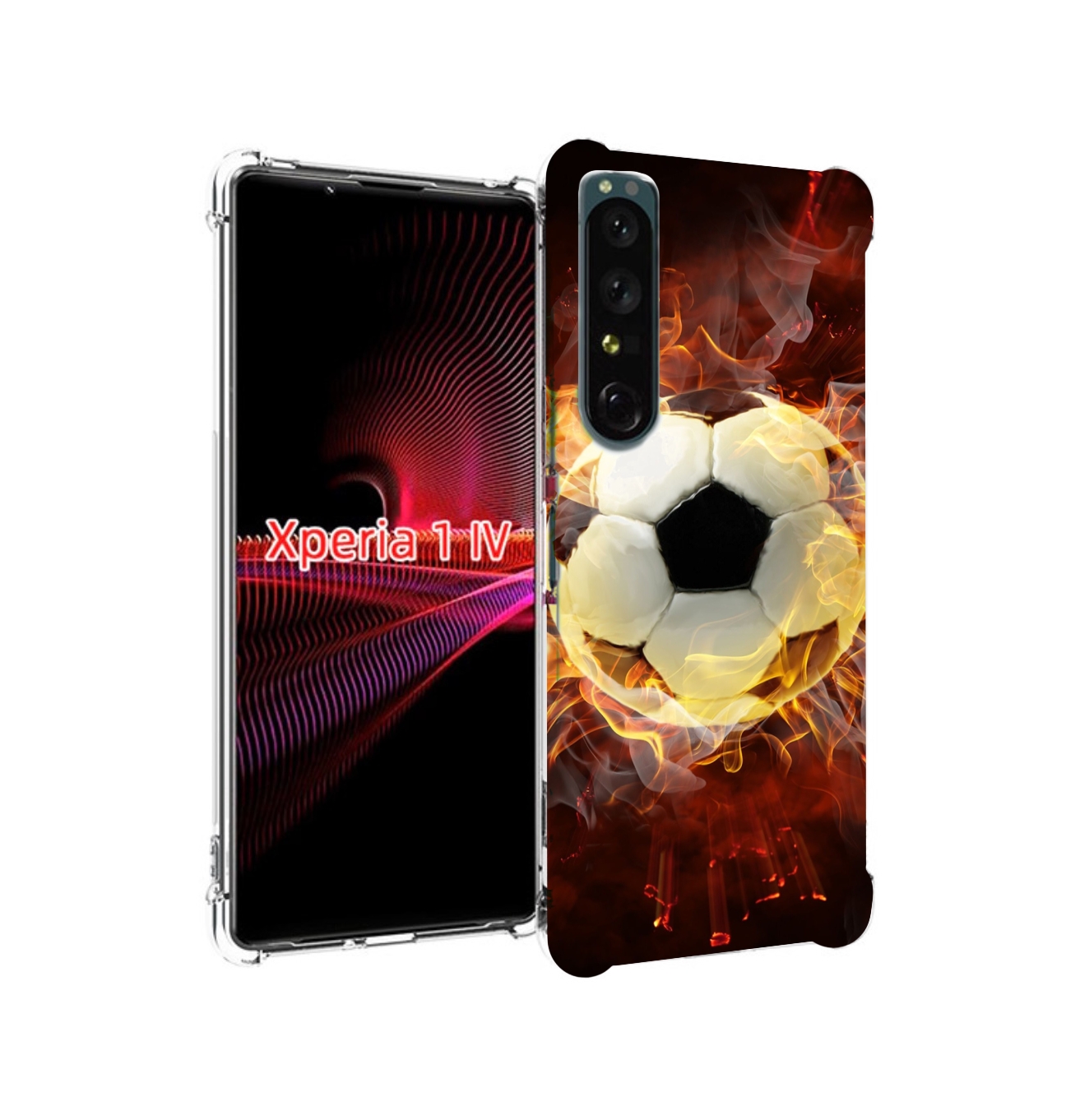 

Чехол накладка MyPads Огненный-мяч для Sony Xperia 1 IV, Прозрачный, Tocco