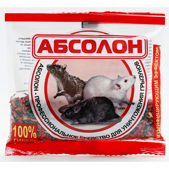 

Гранулы от грызунов Абсолон АЛП100 100 г