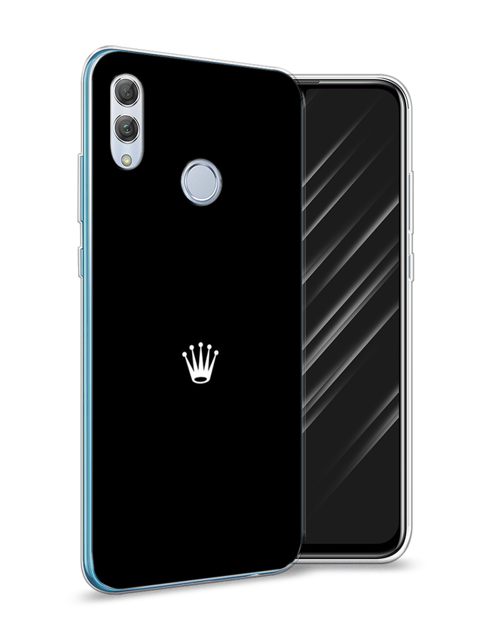 

Чехол Awog на Huawei P Smart 2019 "Белая корона для черном фоне", Черный, 67250-7