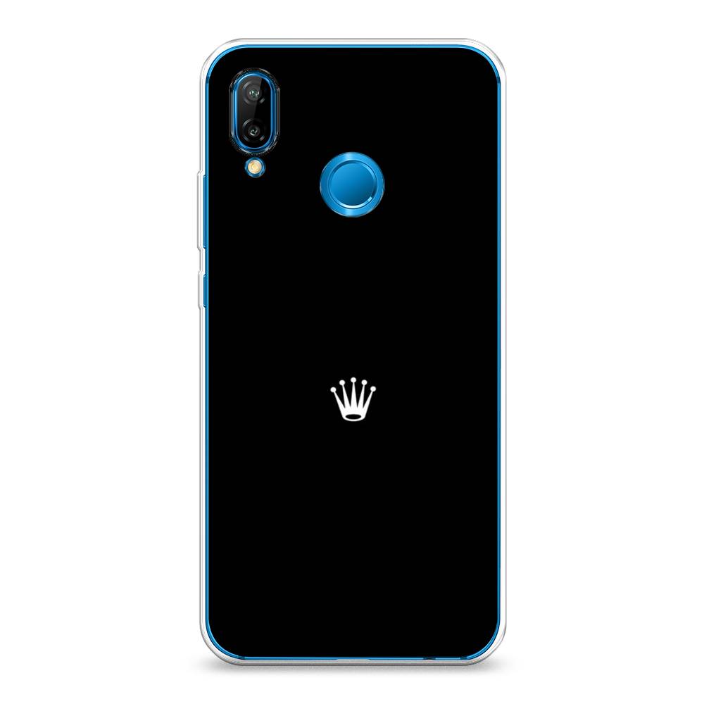 фото Чехол awog "белая корона для черном фоне" для huawei nova 3e