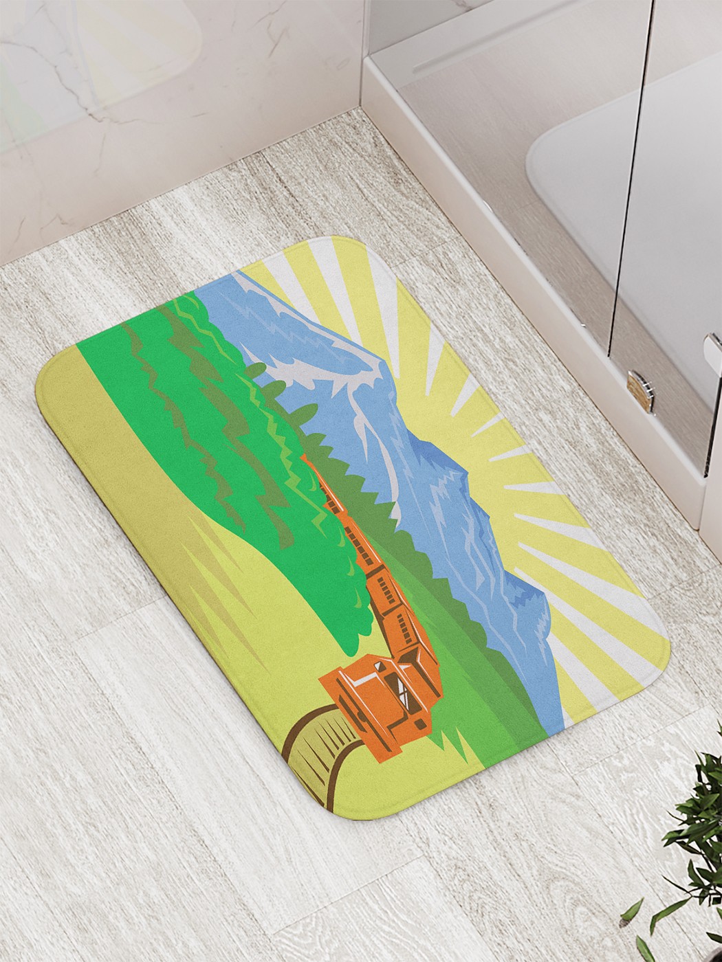 

Коврик противоскользящий для ванной, сауны, бассейна, 77х52 см bath_81988 JoyArty