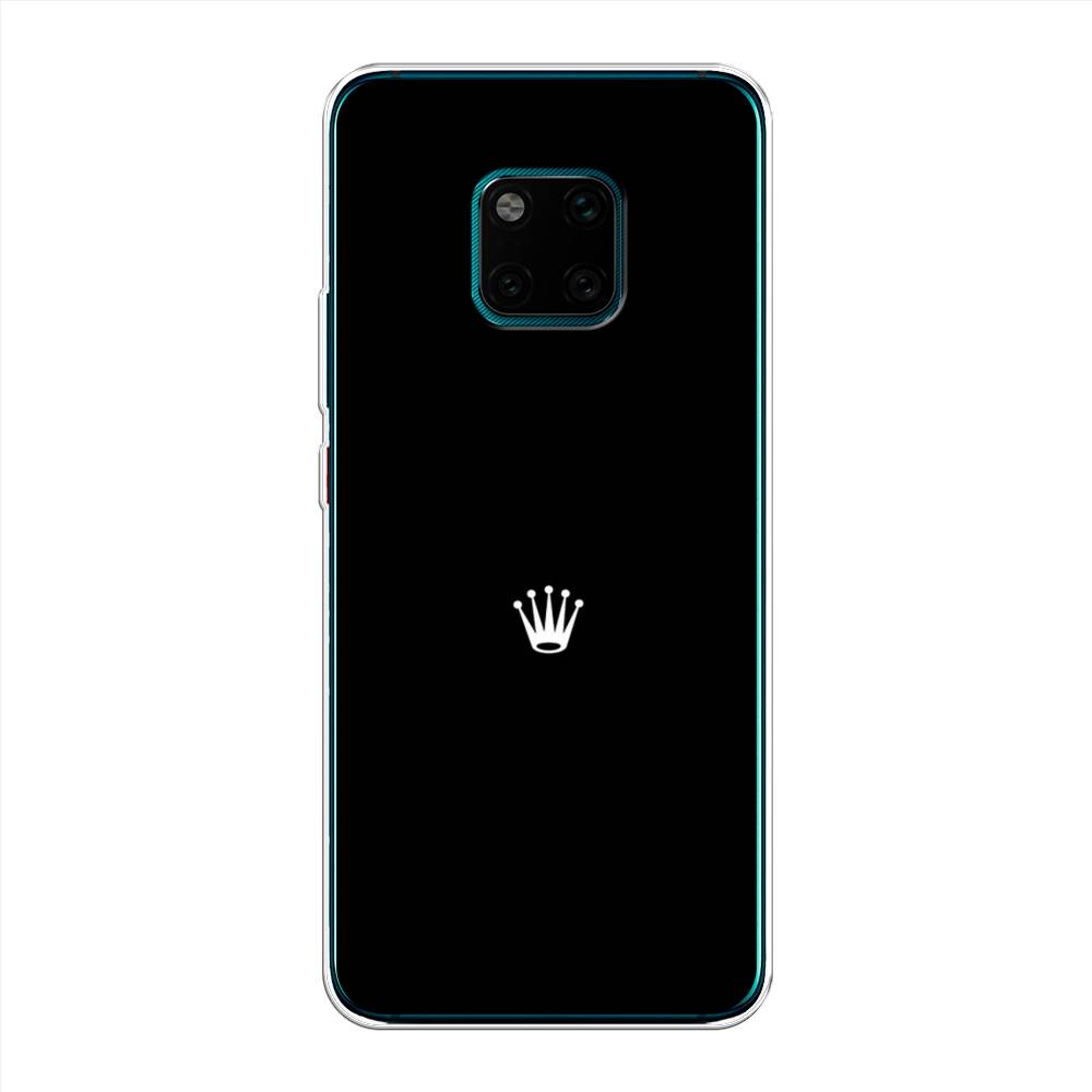 фото Чехол awog "белая корона для черном фоне" для huawei mate 20 pro