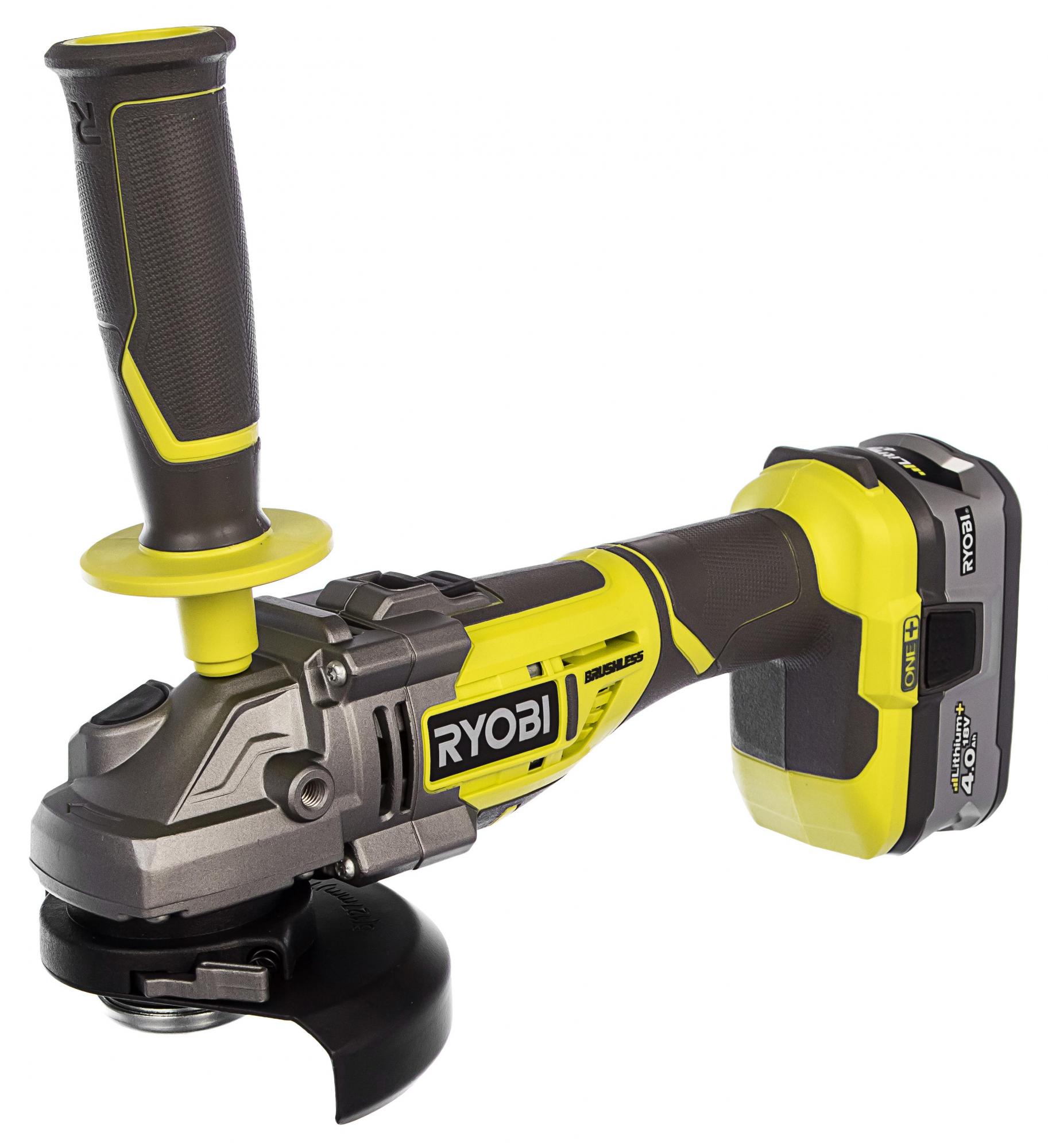 Акк. угловая шлифовальная машина Ryobi ONE+ R18AG7-140S 5133004231