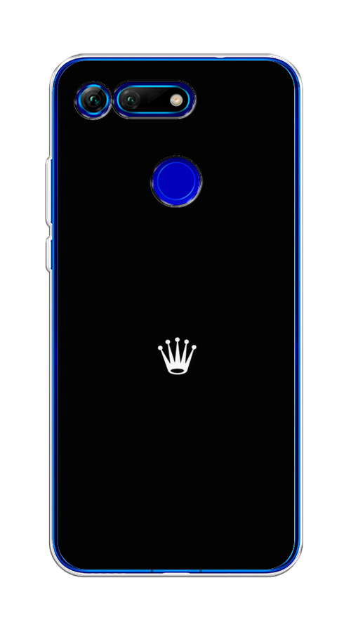 

Чехол Awog на Honor V20 (View 20) "Белая корона для черном фоне", Черный, 67350-7