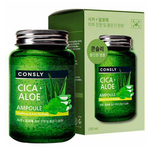 Сыворотка для лица и шеи Consly Cica  Aloe All-in-One Ampoule успокаивающая 250 мл