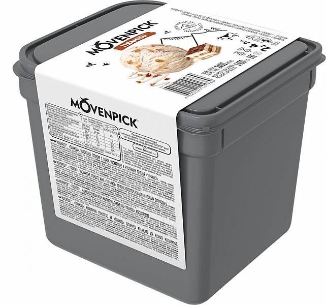 

Мороженое пломбир Monterra Тирамису с сыром маскарпоне и кусочками печенья БЗМЖ 1,4 кг