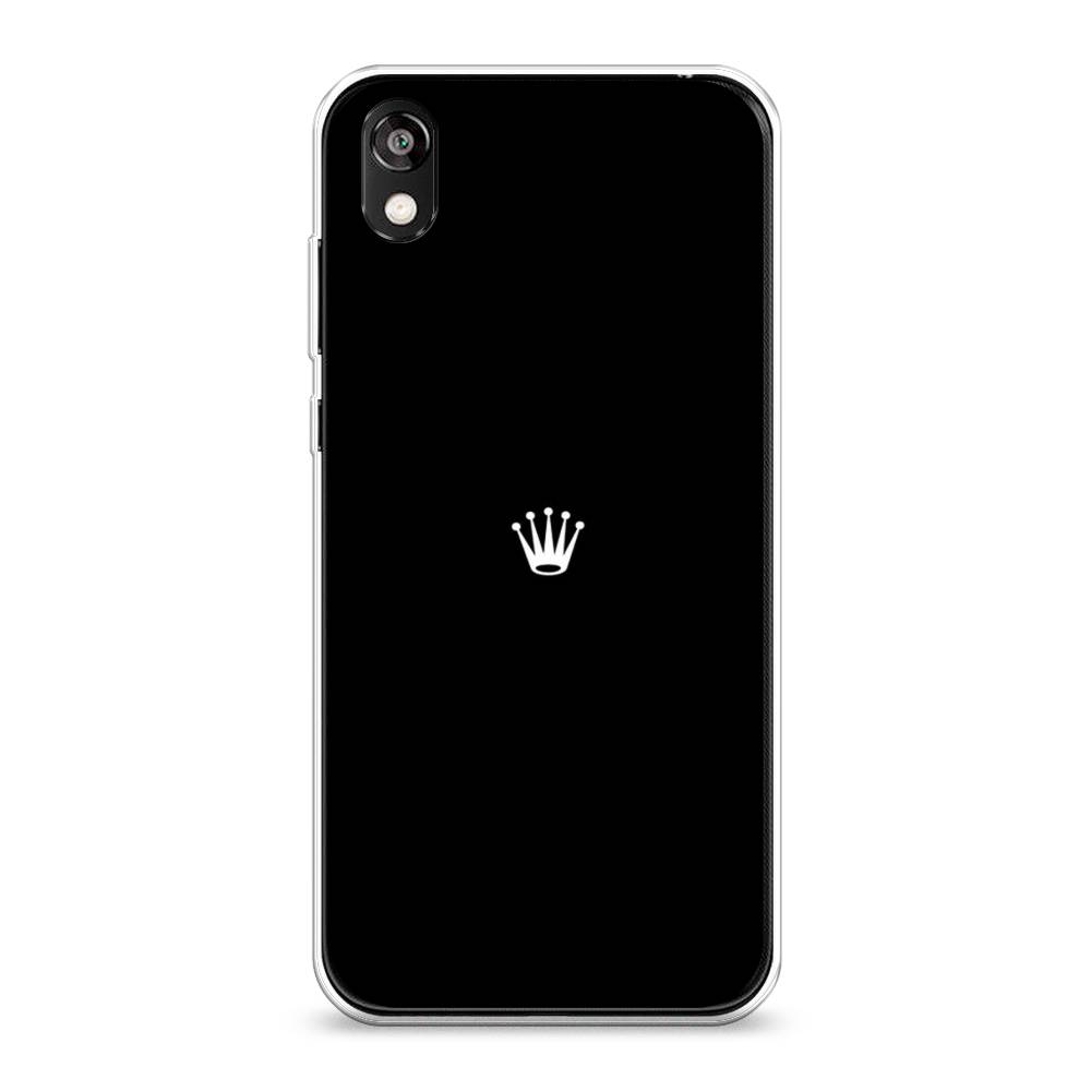фото Чехол awog "белая корона для черном фоне" для honor 8s