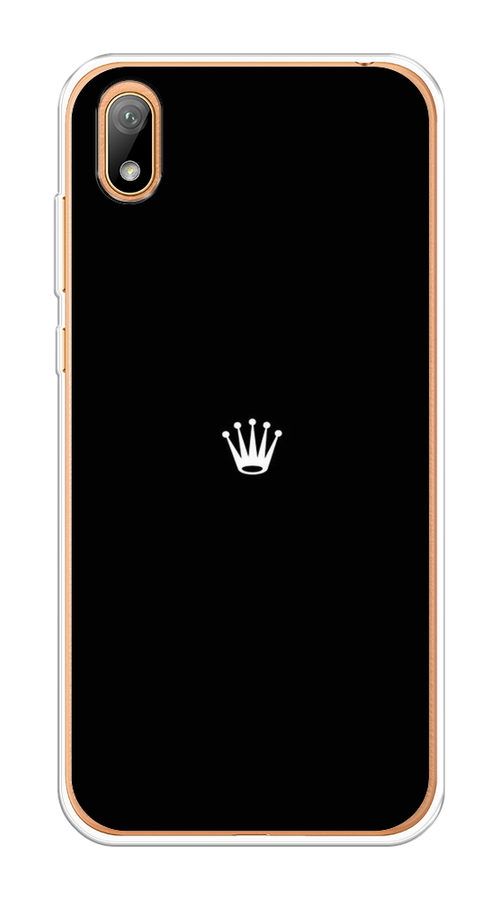 

Чехол Awog на Honor 8S "Белая корона для черном фоне", Черный, 69150-7