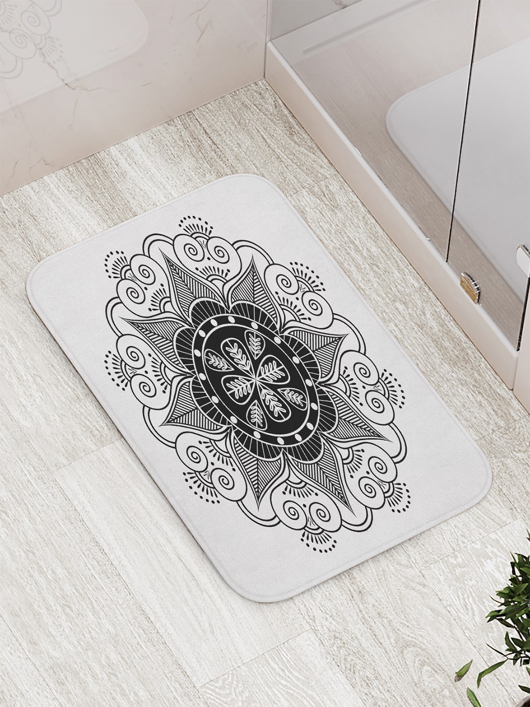 

Коврик противоскользящий для ванной, сауны, бассейна, 77х52 см bath_81949 JoyArty